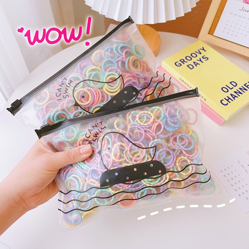 Dây Buộc Tóc Cao Su Co Giãn Không Làm Đau Dành Cho Bé Gái