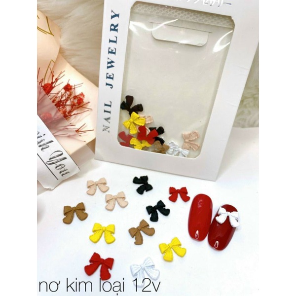 set charm nơ kim loại