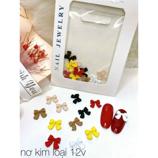 set charm nơ kim loại