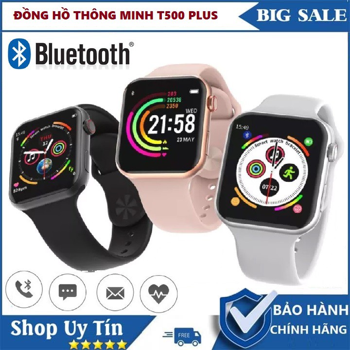 Đồng Hồ Thông Minh T500 Plus-Thay Hình Nền Tùy Ý-Nghe Gọi Qua Bluetooth-Thông Báo ZALO,FACEBOOK,Tin Nhắn | BigBuy360 - bigbuy360.vn