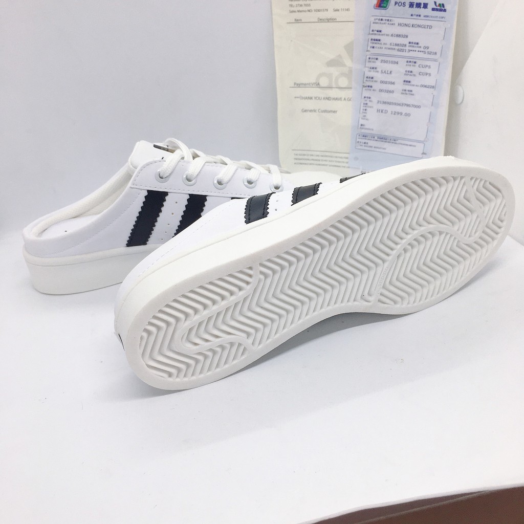 Giày thể thao sneaker🔥 MULE SUPERSTAR🔥 dành cho nữ đi đẹp SDG 01 :ĐẠP GÓT TRẮNG