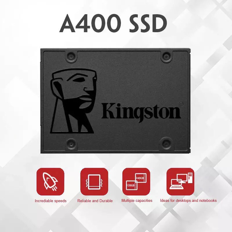 [Mã 255ELSALE giảm 7% đơn 300K] Ổ cứng SSD Kingston A400 480GB/240GB/120GB Giao Tiếp SATA III | BH Chính Hãng 36 Tháng | BigBuy360 - bigbuy360.vn