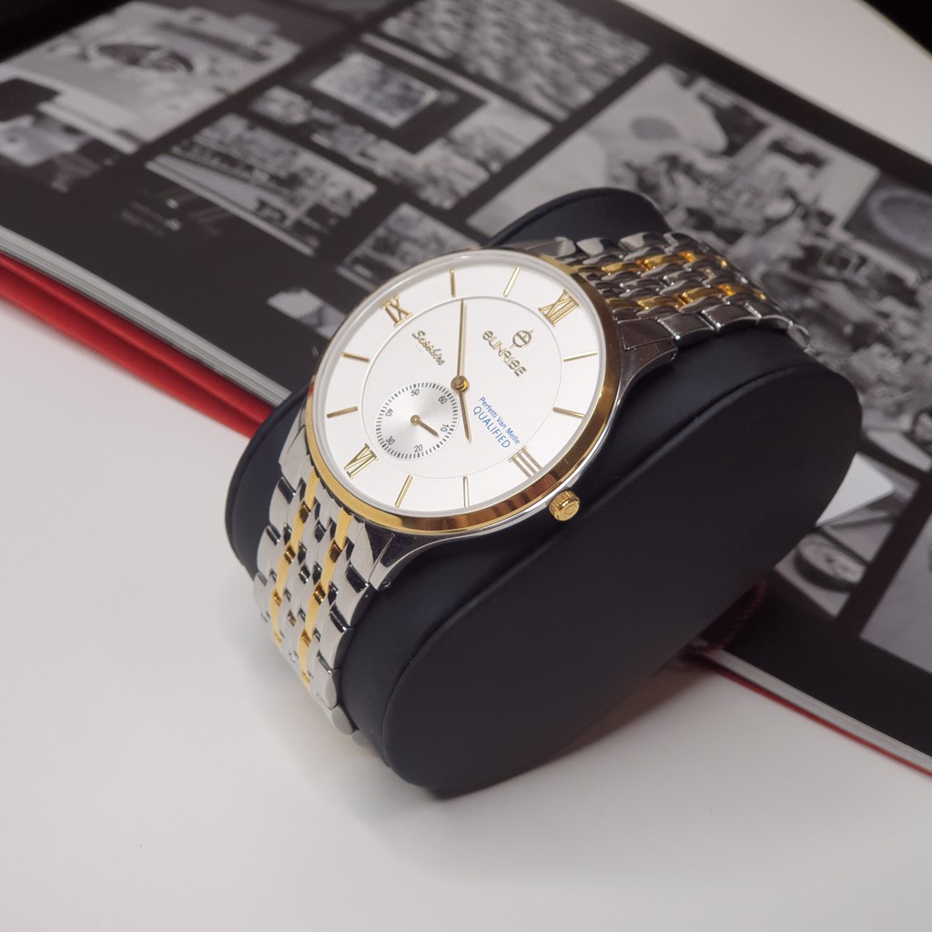 Đồng hồ nam dây kim loại, dong ho nam dây thép chính hãng Sunrise 1109SA Sapphire Chống Xước, Chống Nước | BigBuy360 - bigbuy360.vn