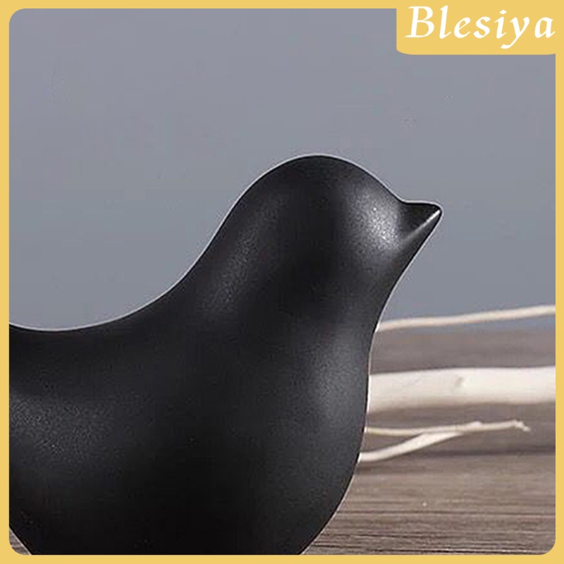 Bộ 2 Tượng Gốm Hình Chú Chim Trang Trí Nhà Cửa / Văn Phòng