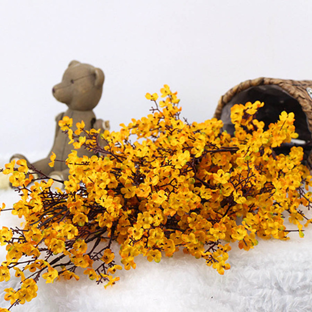 Bó Hoa Anh Đào Giả Bằng Nhựa Dùng Trang Trí Tiệc Cưới