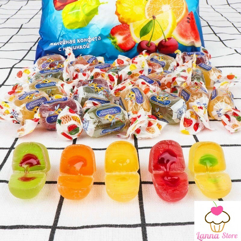 Kẹo trái cây Chuồn chuồn SLendy gói 500gram - Nga🍬