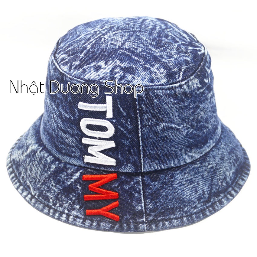 Mũ Bucket Vành Cụp ❤️ Nón Jean Tai Bèo Cao Cấp Kiểu Thêu Chữ Phong Cách Hot trend 2022