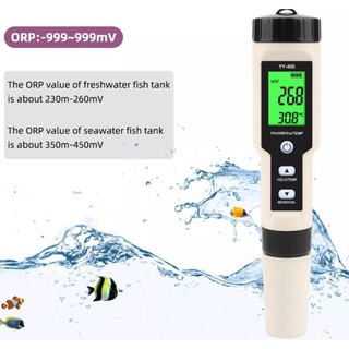 Máy đo chất lượng nước 4 trong 1 đo ph, orp, hydro, h2 kèm đo nhiệt độ