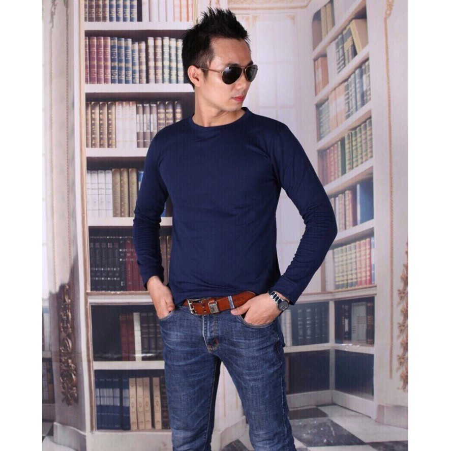 [RẺ VÔ ĐỊCH] _ Áo thun dài tay nam, Áo thun cao cấp phom 40-90kg | BigBuy360 - bigbuy360.vn