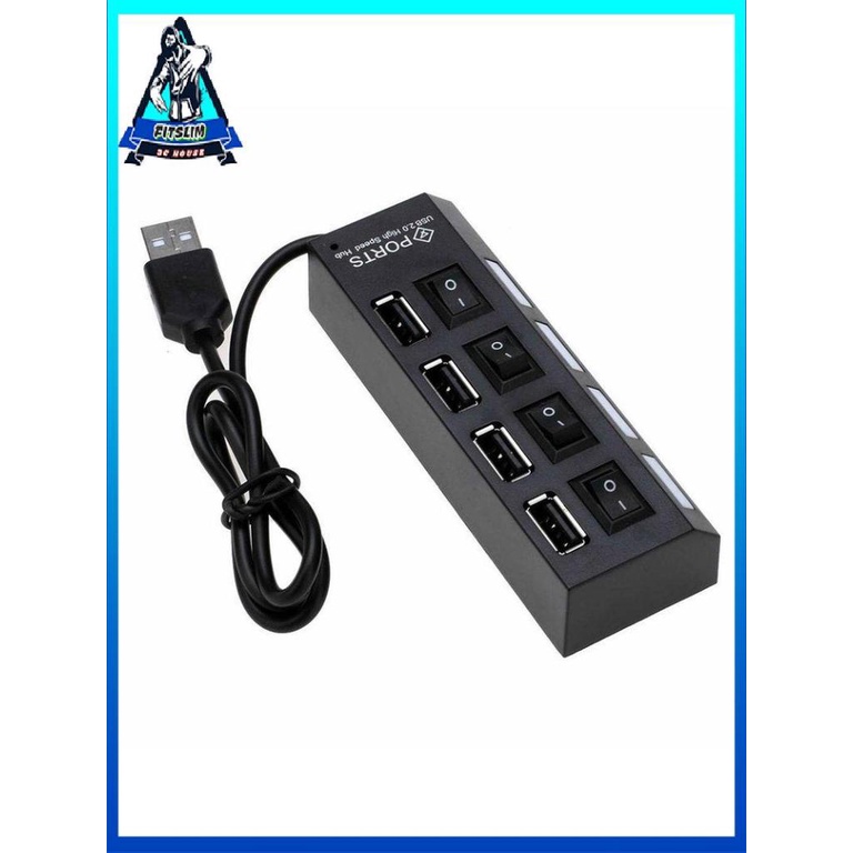 Universal USB Hub 4 Port USB 2.0 Charger High Speed Mini Hub Socket Splitter
