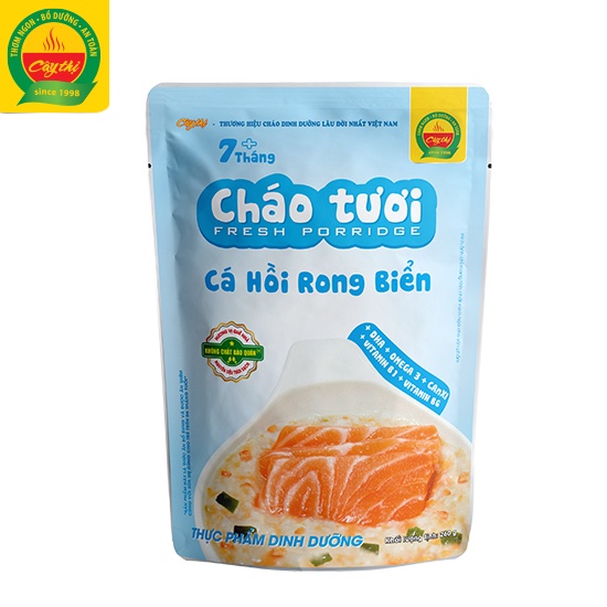 Cháo tươi Cây Thị Cá hồi rong biển - Mở gói ăn ngay 260g