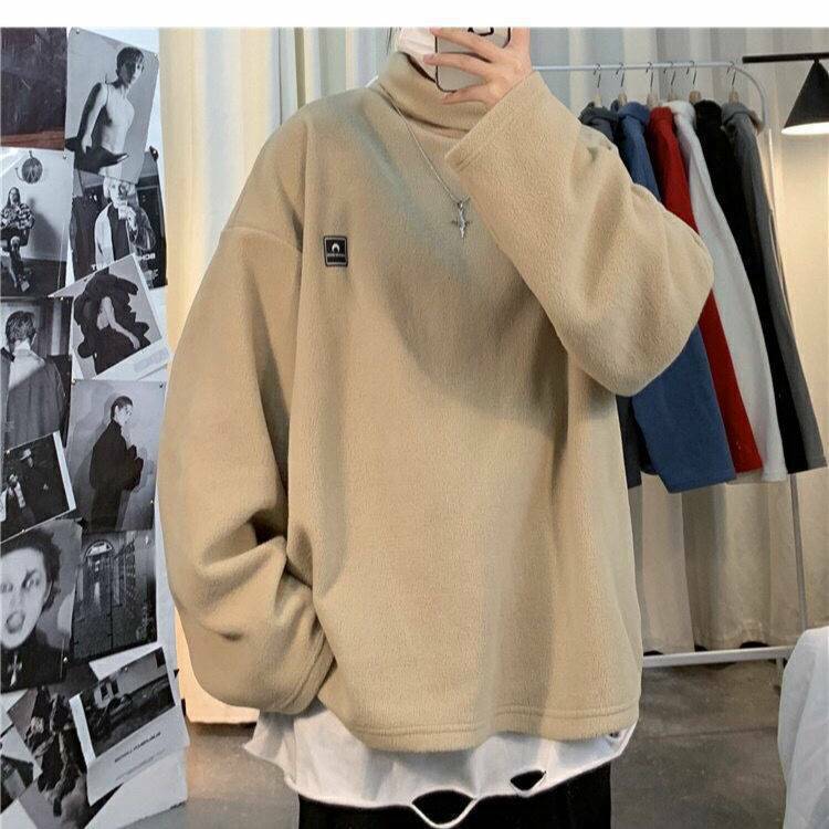 [ Mã 12FASHIONSALE1 giảm 10K đơn 50K ] Áo Sweater cổ lọ chất nhung dày dặn ấm áp cho nam giới size M-2XL | BigBuy360 - bigbuy360.vn