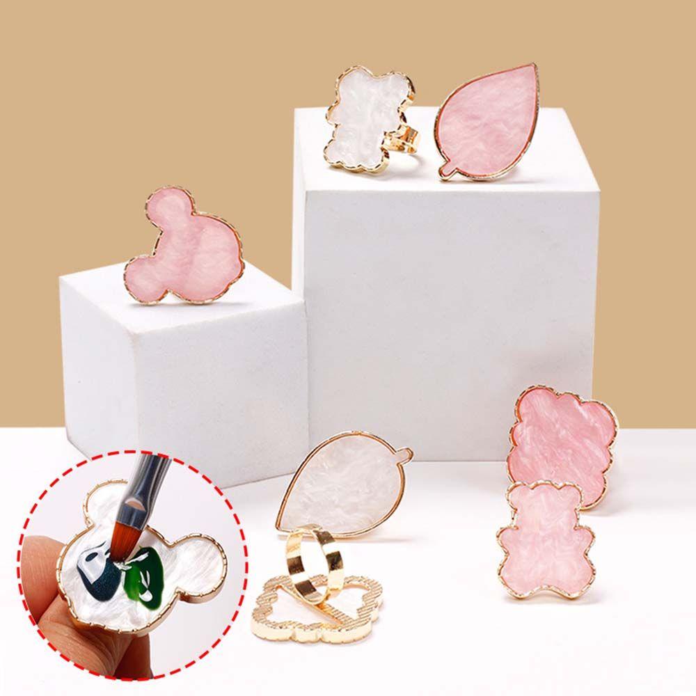 Khay Trưng Bày Móng Tay Giả Hình Chiếc Lá / Chú Gấu / Đĩa Đựng Nước Hoa Hồng / Nước Hoa C