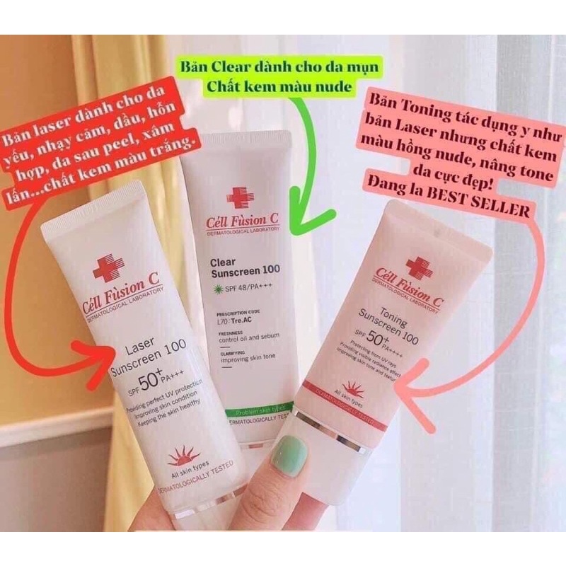 Kem chống nắng Cell fushion C