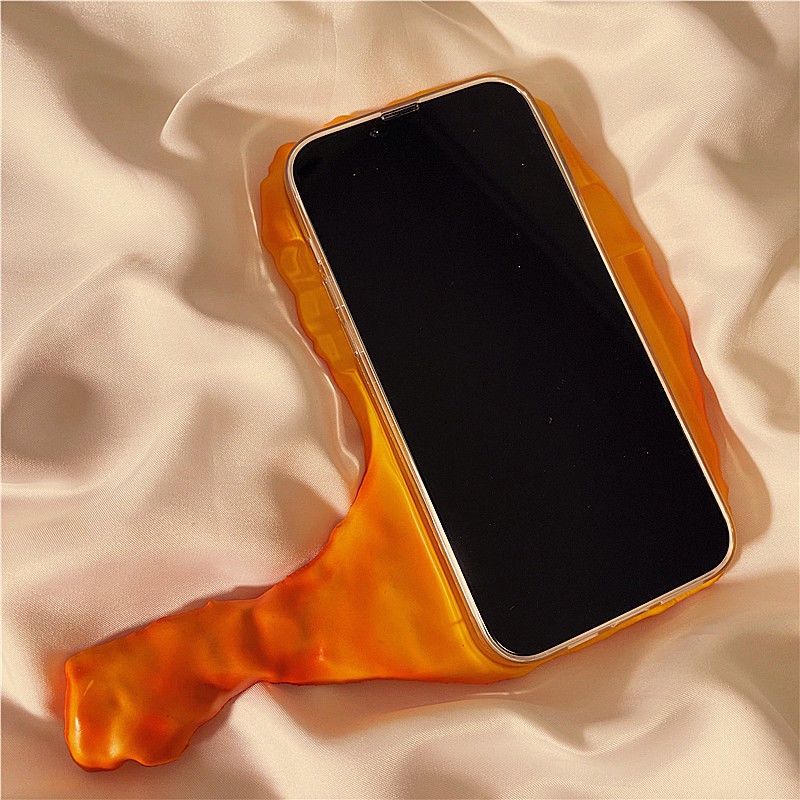 Ốp Điện Thoại Nén Khí In Hình Đùi Gà Ba Chiều Vui Nhộn Bảo Vệ Cho iPhone13/12promax Apple 11 xs/xr/xsmax