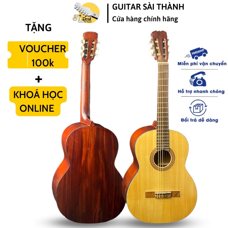 Đàn Ghita Classic Mã ST-C3 Gỗ Hồng Đào Nguyên Tấm Chính Hãng ST.Real Guitar Sài Thành