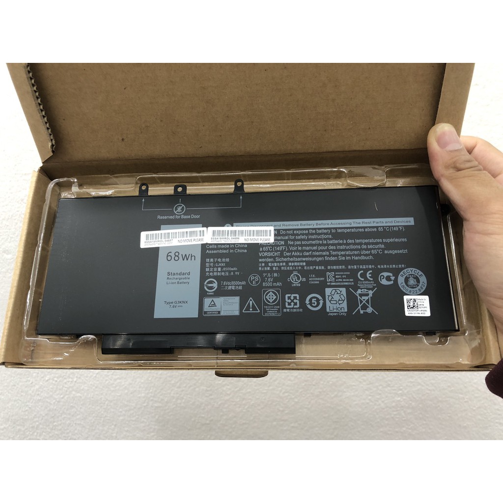 Pin Laptop Dell Latitude 5480 5580 5490 5590 Chính Hãng (68Wh) Vỏ Sắt