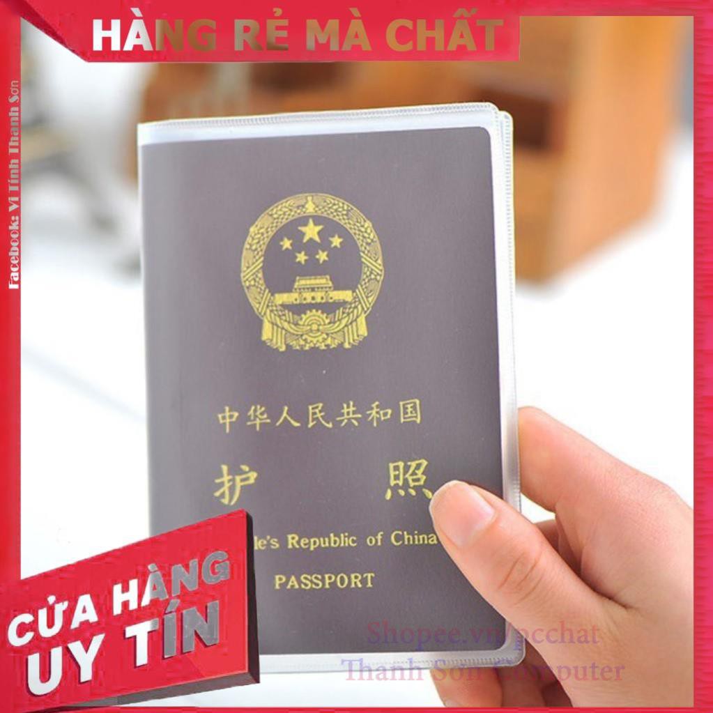 Vỏ Bọc Hộ Chiếu Có Khe Nhét Thẻ ATM Visa Name Card - Linh Kiện Phụ Kiện PC Laptop Thanh Sơn