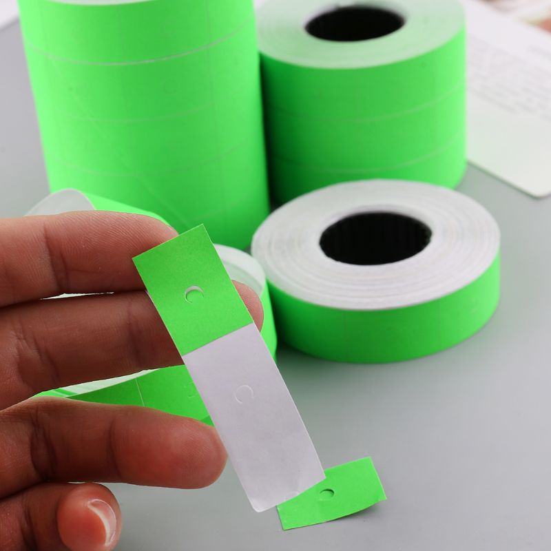 Bộ 10 Cuộn 5000 Miếng Dán Nhãn Giá Tiền Nhiều Màu Sắc Cho Súng Bắn Nhãn MX-6600