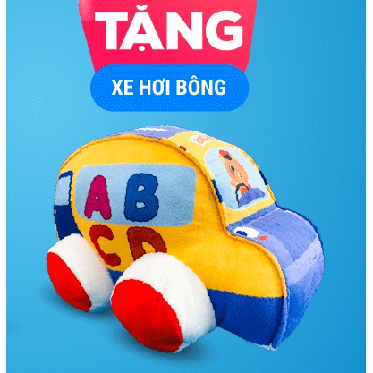 Xe ô tô bông quà tặng Huggies [giao màu ngẫu nhiên]