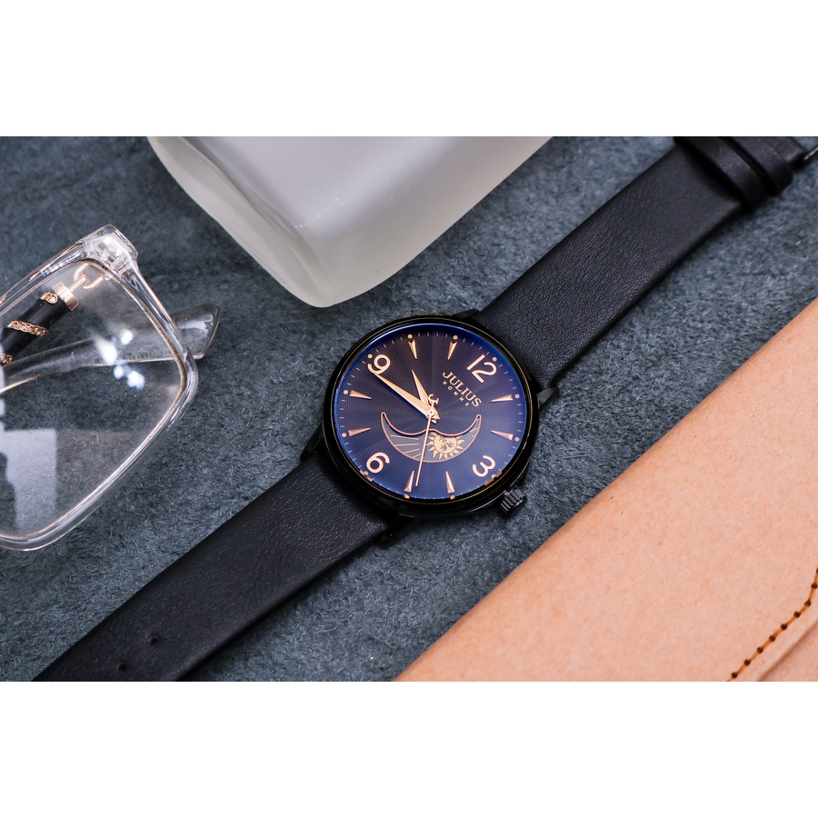 Đồng Hồ Nam JAH-135 Julius Hàn Quốc Dây Da