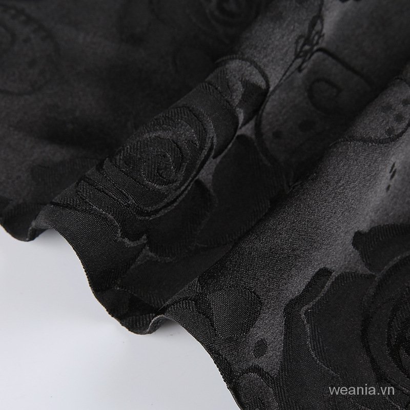 Áo Tank Top Hở Lưng Thêu Hoa Hồng Phong Cách Trung Hoa