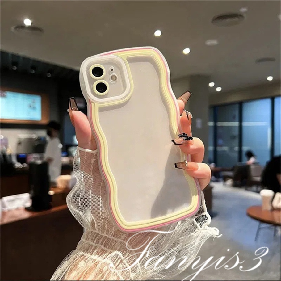 Ốp Điện Thoại TPU Mềm Họa Tiết Cầu Vồng Cho iPhone 8 7 6 6s Plus