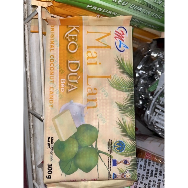 KẸO DỪA MAI LAN Tuyết Lan Sầu Riêng GÓI 300G