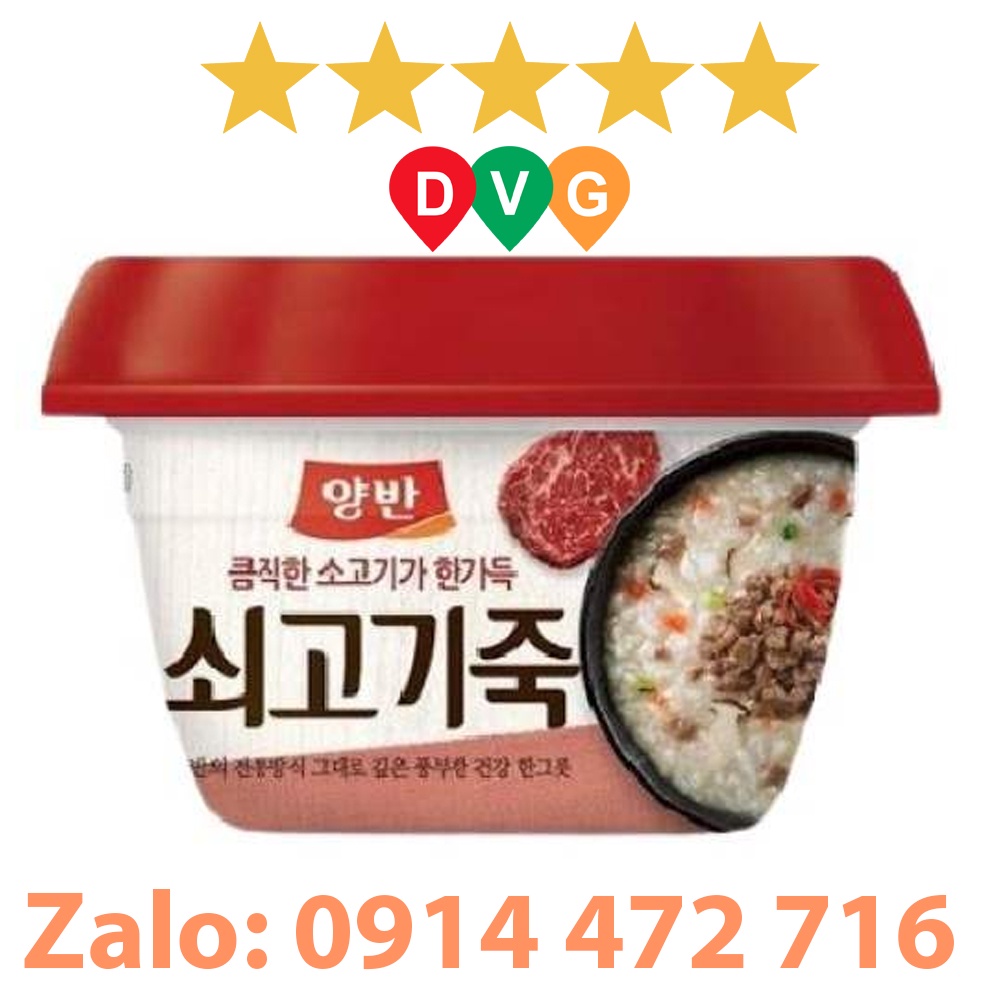 Cháo thịt bò quý tộc Hàn Quốc Dongwon 288g