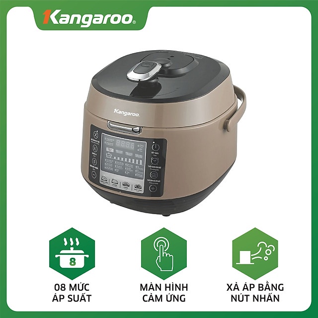 [Mã 254ELSALE giảm 7% đơn 300K] Nồi Áp Suất Điện Tử Đa Năng Kangaroo KG5P5 (5L) - Hàng chính hãng