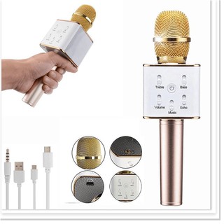 Micro karaoke kèm loa bluetooth q7 - hát hay giá rẻ