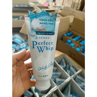 Sữa rửa mặt đất sét trắng senka perfet white clay 120g