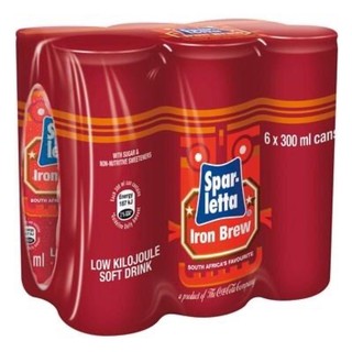 Sparletta Iron Brew - 6 x 300ml - Soda hương vị "Iron Brew" 6 lon x 300ml