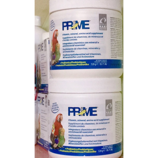 Vitamin PRIME dành cho chim,vẹt hũ 20gr và nguyên seal 30gr