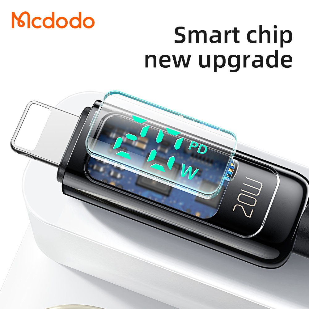 Cáp sạc nhanh Mcdodo CA-881 đầu Type C 20W PD thích hợp cho iPhone 13 12 11 pro max x xr 8 7plus 6s