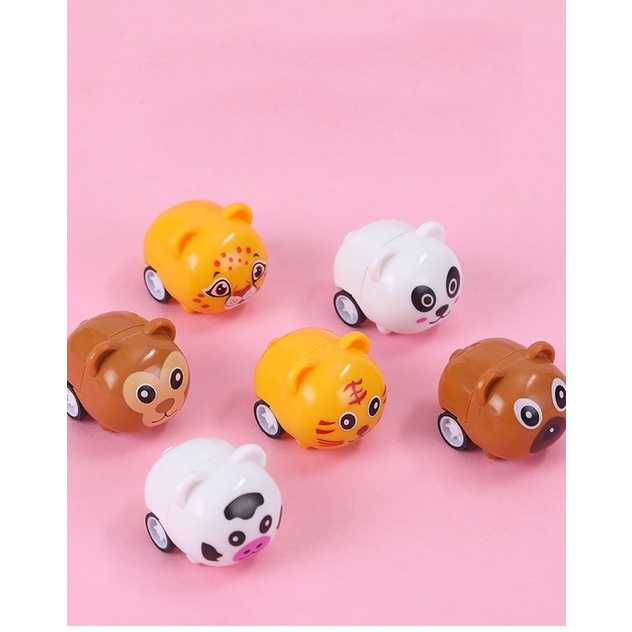 [ Rẻ Vô Địch ] Đồ Chơi Trẻ Em Xe Chạy Cót Mini Hình Thú Dễ Thương, Có 6 Mẫu Các Con Thú Quen Thuộc Cho Bé Chơi.