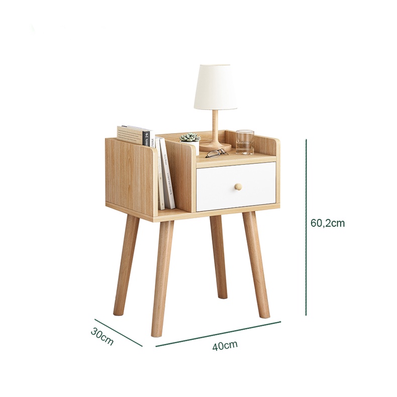 Tủ Đầu Giường GAPI Phong Cách Nordic Hiện Đại - GP175