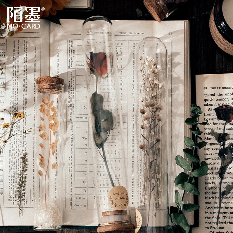 Sticker vintage dán sổ mẫu hoa khô HD220-K56 DIY Crafts, Scrapbook, Journal, Diary, Planner, Wal Seal Ect