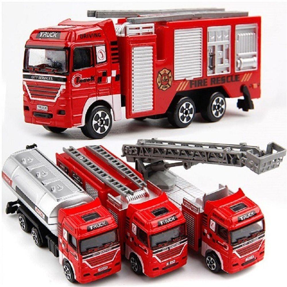 Bộ Xe Cứu Hỏa Đồ Chơi Mini Dành Cho Bé Trai