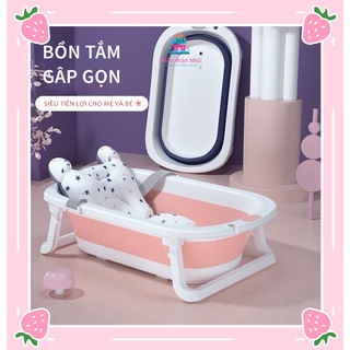   Hàng loại 1  Chậu tắm cho bé thau tắm bồn tắm gấp gọn nhựa cao cấp size to tiện lợi cho mẹ và bé 