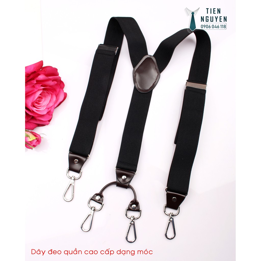 Dây đeo quần nam chữ Y 3.5cm  - dây yếm quần Móc - Tien Nguyen