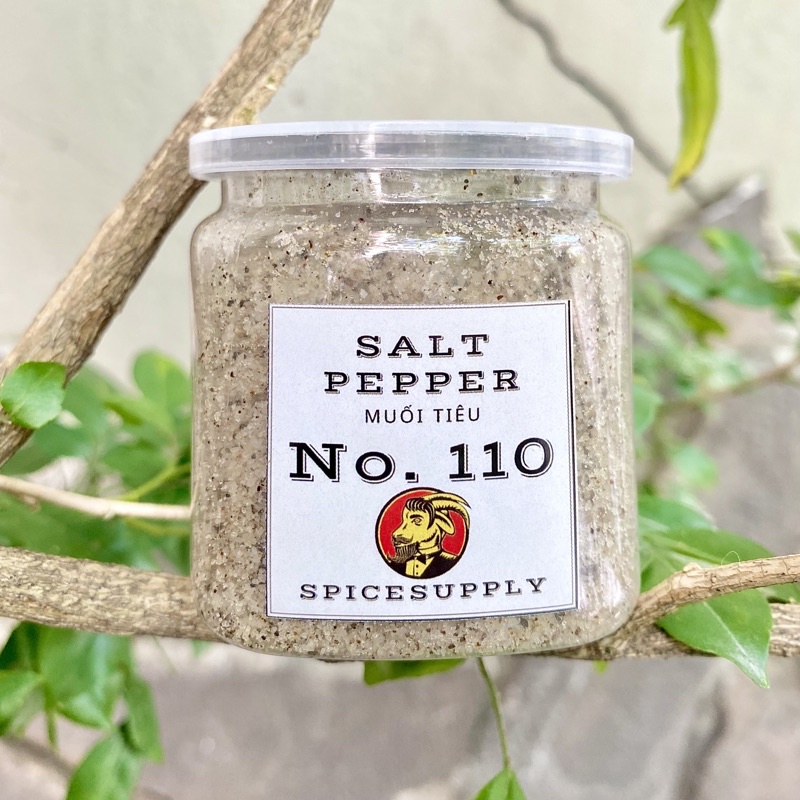 Salt Pepper - Muối Tiêu Đen Đaklak SPICESUPPLY Việt Nam Hũ 120g