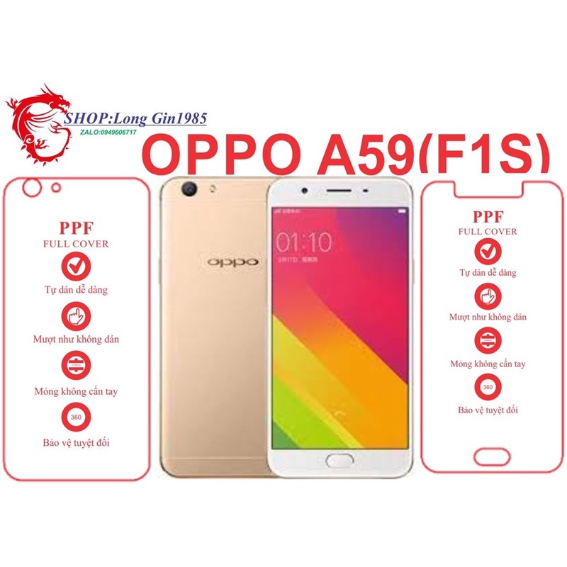 Oppo A59 F1S miếng dán trong Ppf mặt sau và mặt trước chống va đập chống trầy xước