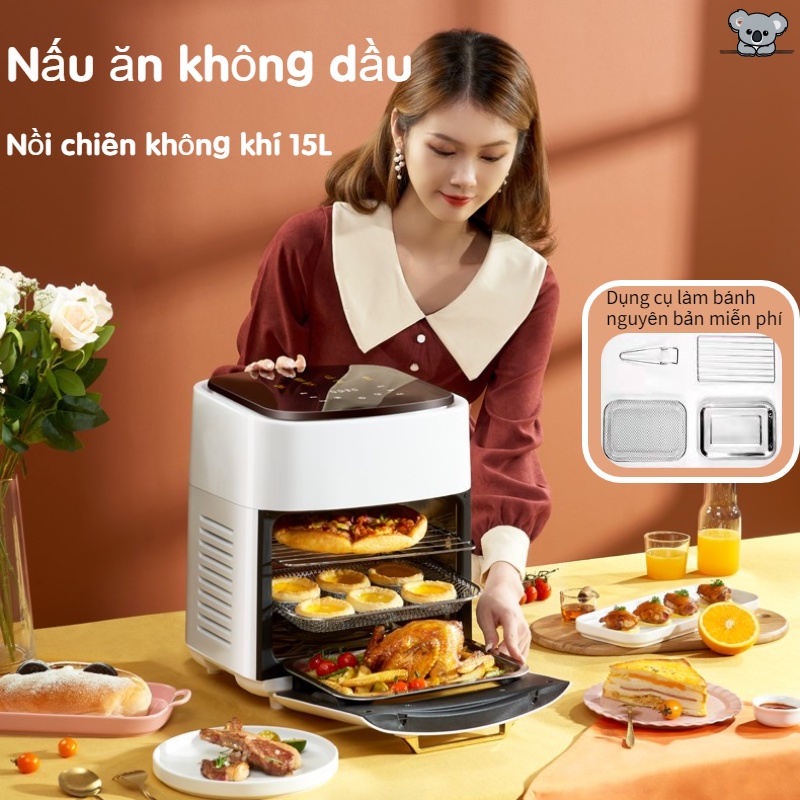 Nồi chiên không dầu dung tích 15 lít Bảo hành 6 tháng