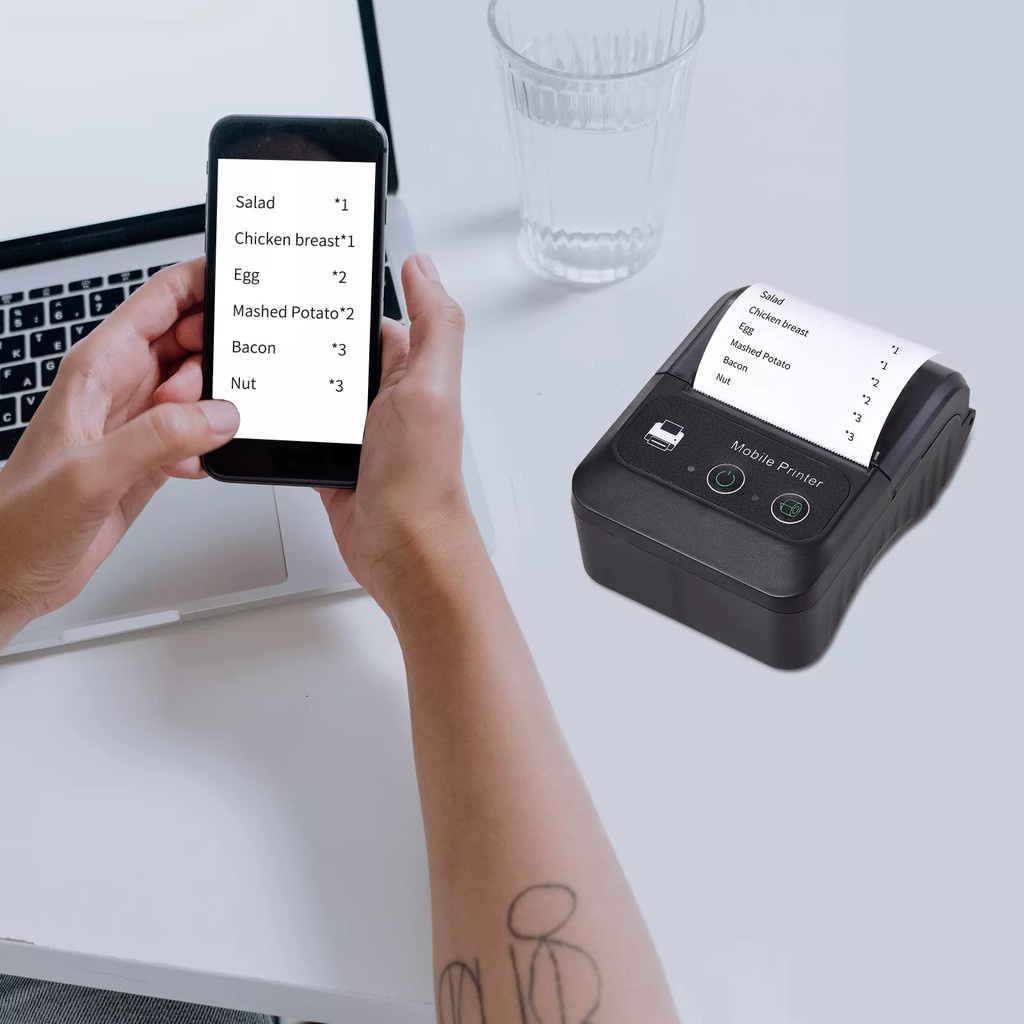 Máy in bluetooth Aibecy - máy in nhiệt bluetooth mini