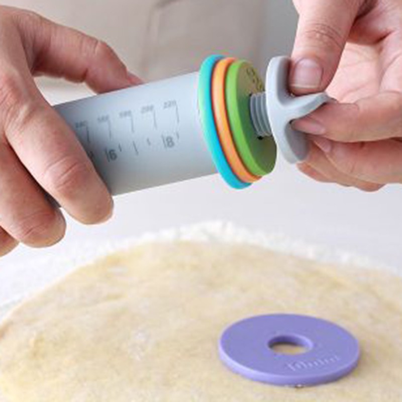 Adjustable Silicone Pin Roller for Baking Dough Pizza Cookies