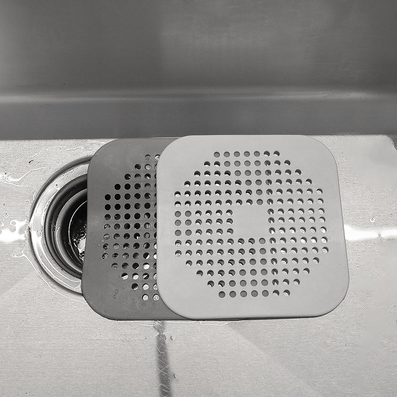 1 Miếng Lọc Silicone Chống Tắc Nghẽn Ống Cống Nhà Tắm