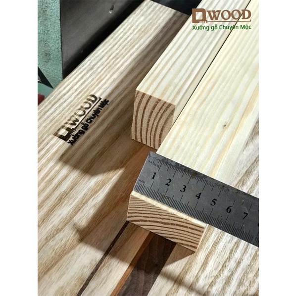 Thanh gỗ thông Dwood 3x5 dài 1 mét đã xử lý