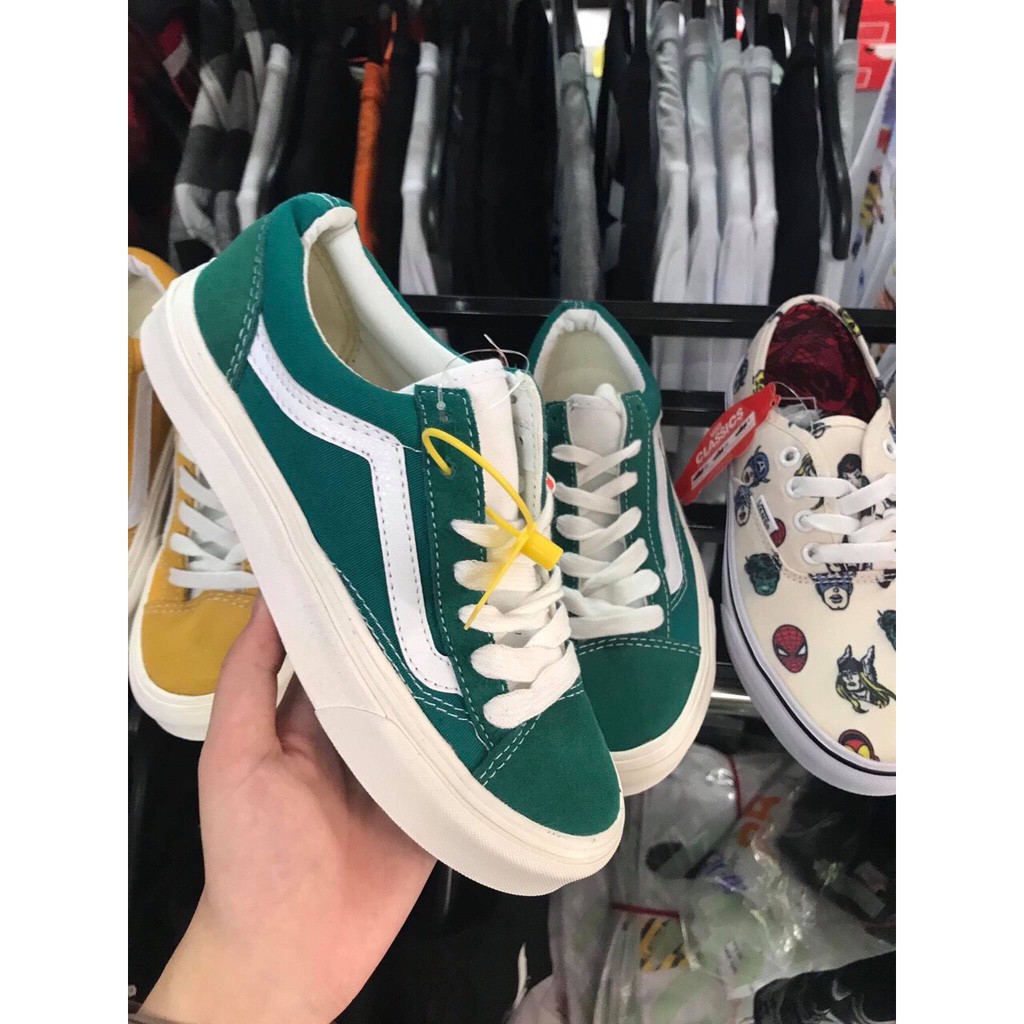 [Full Box] Giày Vans Old Skool Màu Xanh Lá Đậm