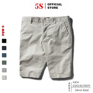 [MUA 2 GIẢM 30K] Quần Short Nam 5S (6 Màu) , Chất Liệu KaKi Cotton, Thấm Hút Mồ Hôi, Co Giãn Thoải Mái (QSK21002-02)
